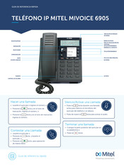 Mitel MIVOICE 6905 Guía De Referencia Rápida