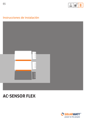 SOLARWATT AC-SENSOR FLEX Instrucciones De Instalación