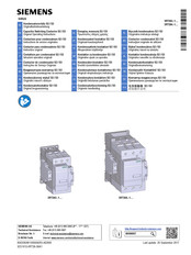 Siemens 3RT263.-1 Serie Instructivo Original