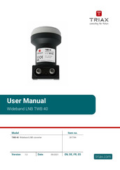 Triax TWB 40 Manual Del Usuario