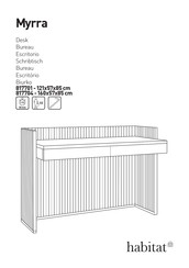 Habitat Myrra 817701 Instrucciones De Montaje