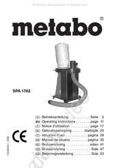 Metabo SPA 1702 Manual De Usuario