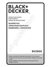 Black and Decker BV2900 Manual De Instrucciones