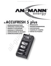 Ansmann Energy ACCUFRESH 5 plus Instrucciones De Manejo