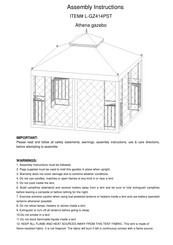 Sunjoy Athena L-GZ414PST Instrucciones De Montaje