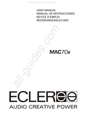 Ecler MAC70v Manual De Instrucciones