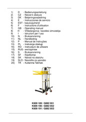 Simon, Evers & Co K609 191 Instrucciones De Servicio