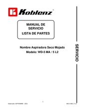 Koblenz WD-5 MA Manual De Servicio