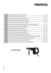 Protool CHP 45 MAX Manual Original