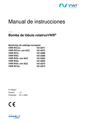 VWR VWR RV6+ Manual De Instrucciones
