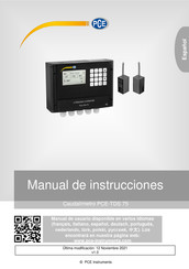 PCE Instruments TDS 75 Manual De Instrucciones