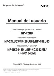 NEC Cinema NP-NC2443ML Manual Del Usuario