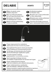 Delabie 2526T2 Instrucciones De Montaje