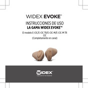 Widex EVOKE E-CIC TR Instrucciones De Uso