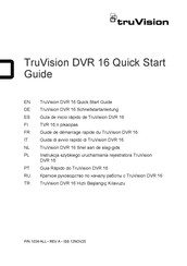 TruVision TVR 1604c Guia De Inicio Rapido