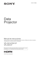 Sony VPL-DW127 Manual De Referencia