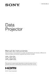 Sony VPL-SW125 Manual De Referencia