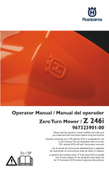 Husqvarna Z 246i Manual Del Operador