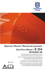 Husqvarna Z 254 Manual Del Operador