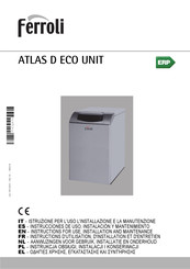 Ferroli ATLAS D ECO UNIT Serie Instrucciones De Uso