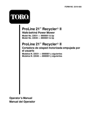 Toro ProLine 21 Recycler II 22040 Manual Del Operador