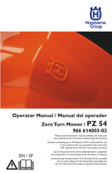 Husqvarna PZ 54 Manual Del Operador
