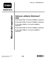 Toro Workman HDX Manual Del Operador