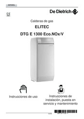 De Dietrich ELITEC DTG E 1300 Eco.NOx/V Instrucciones De Uso