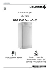 De Dietrich ELITEC DTG 1300 Eco.NOx/V Instrucciones De Uso