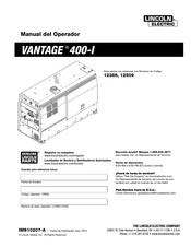 Lincoln Electric VANTAGE 400-I Manual Del Operador