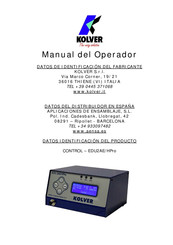 Kolver EDU2AE/HPro Manual Del Operador