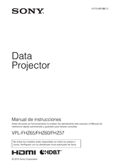 Sony VPL-FHZ65 Manual De Instrucciones