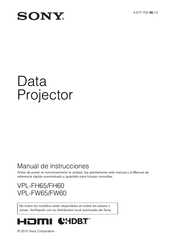 Sony VPL-FW65 Manual De Instrucciones