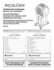 Arctic Cove EVC351 Manual Del Operador