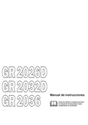 Jonsered GR 2032D Manual De Instrucciones