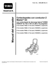 Toro Z Master G3 TURBO FORCE Manual Del Operador