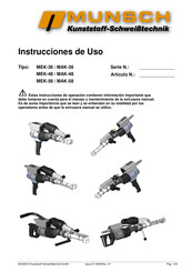 Munsch MEK-58 Instrucciones De Uso