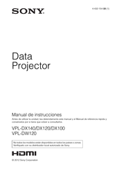 Sony VPL-DX100 Manual De Referencia