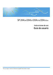 Ricoh SP 204SFN Instrucciones De Uso