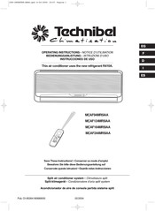 Technibel Climatisation MCAF184MR5IAA Instrucciones De Uso