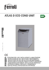 Ferroli ATLAS D ECO COND UNIT Serie Instrucciones De Uso