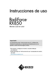 Eizo RadiForce Serie Instrucciones De Uso