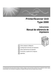 Ricoh Printer/Scanner Unit Type 2000 Manual De Referencia