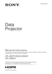 Sony VPL-DX221 Manual De Referencia