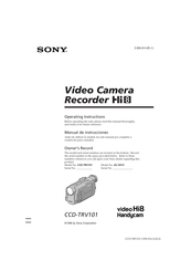 Sony handycam CCD-TRV101 Manual De Instrucciones