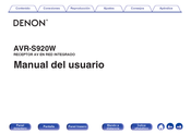 Denon AVR-S920W Manual Del Usuario