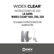 Widex C2-PA Instrucciones De Uso