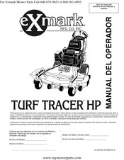 Exmark TURF TRACER HP Manual Del Operador