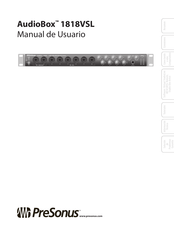 Presonus AudioBox 1818VSL Manual De Usuario