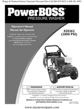 Briggs & Stratton PowerBoss 020262 Instrucciones De Uso